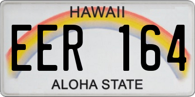 HI license plate EER164