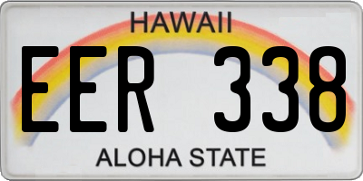 HI license plate EER338