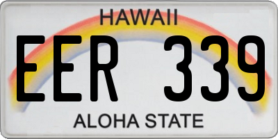HI license plate EER339