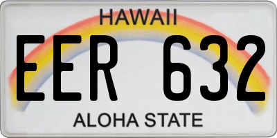 HI license plate EER632