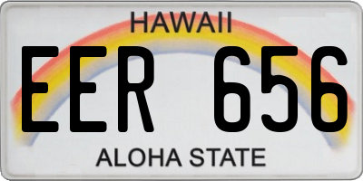 HI license plate EER656