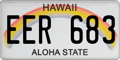 HI license plate EER683