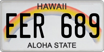HI license plate EER689