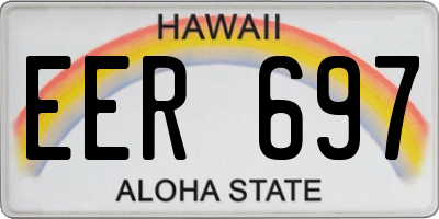 HI license plate EER697