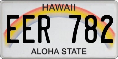 HI license plate EER782