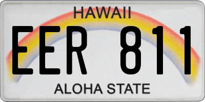 HI license plate EER811