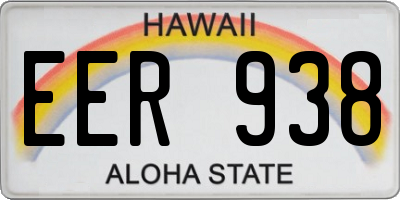 HI license plate EER938