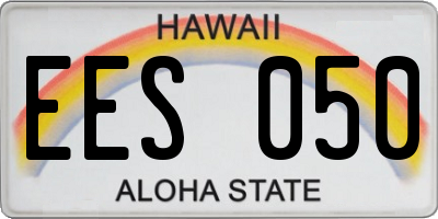 HI license plate EES050