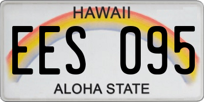 HI license plate EES095