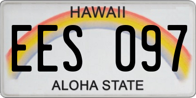 HI license plate EES097