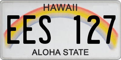 HI license plate EES127