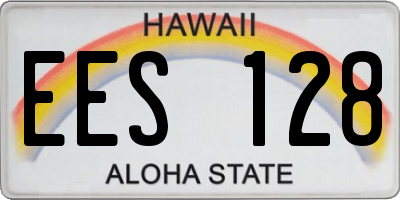HI license plate EES128