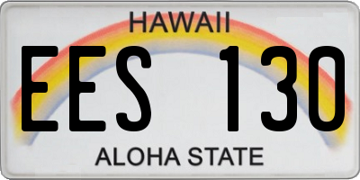 HI license plate EES130