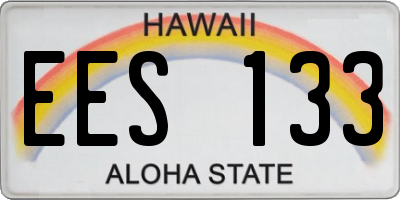 HI license plate EES133
