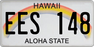 HI license plate EES148