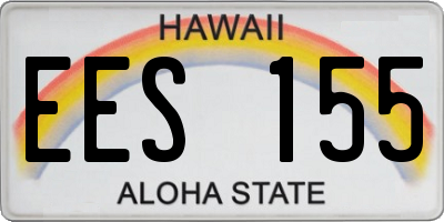 HI license plate EES155