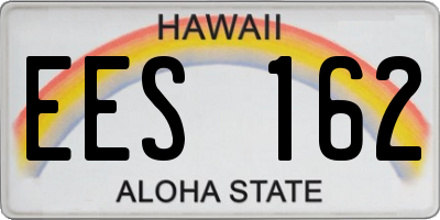 HI license plate EES162