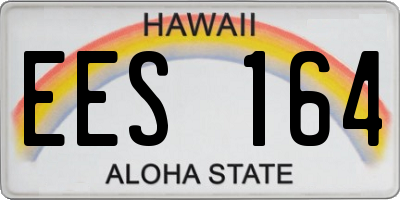 HI license plate EES164