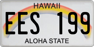 HI license plate EES199