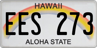 HI license plate EES273