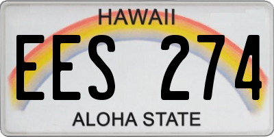 HI license plate EES274