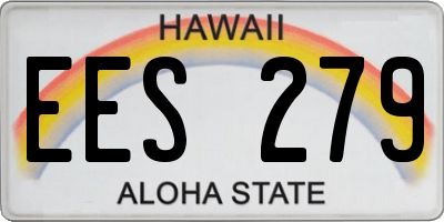 HI license plate EES279