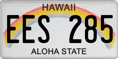 HI license plate EES285