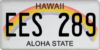 HI license plate EES289