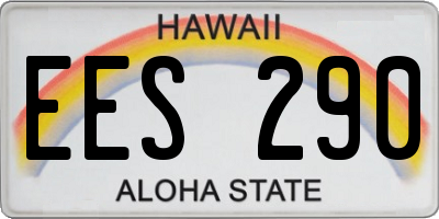 HI license plate EES290