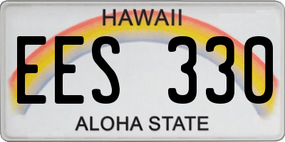 HI license plate EES330