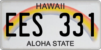 HI license plate EES331