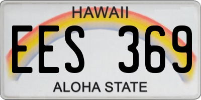 HI license plate EES369
