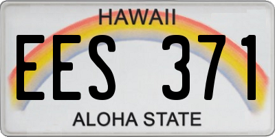 HI license plate EES371