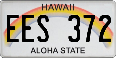HI license plate EES372