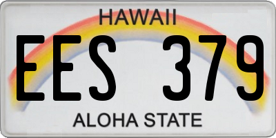 HI license plate EES379