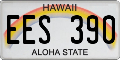 HI license plate EES390