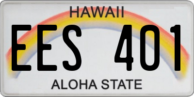 HI license plate EES401