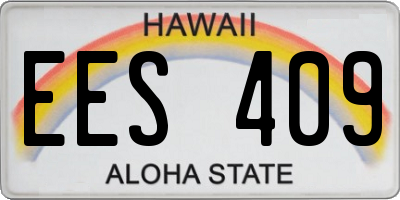 HI license plate EES409