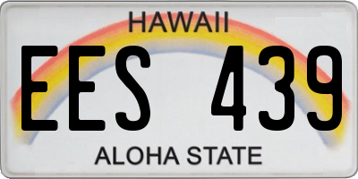 HI license plate EES439
