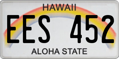 HI license plate EES452