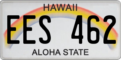 HI license plate EES462
