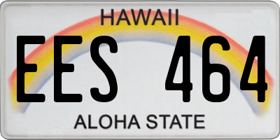 HI license plate EES464