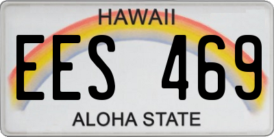 HI license plate EES469