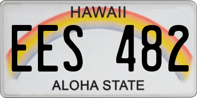 HI license plate EES482