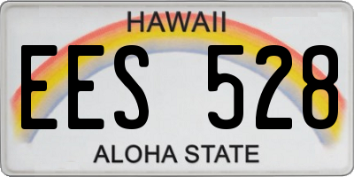 HI license plate EES528