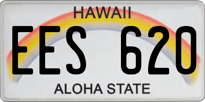 HI license plate EES620