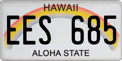 HI license plate EES685