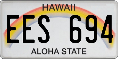 HI license plate EES694