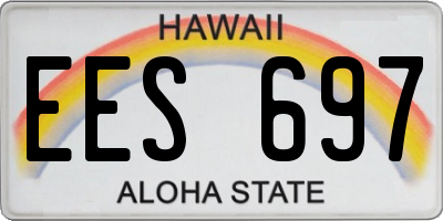 HI license plate EES697