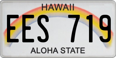 HI license plate EES719
